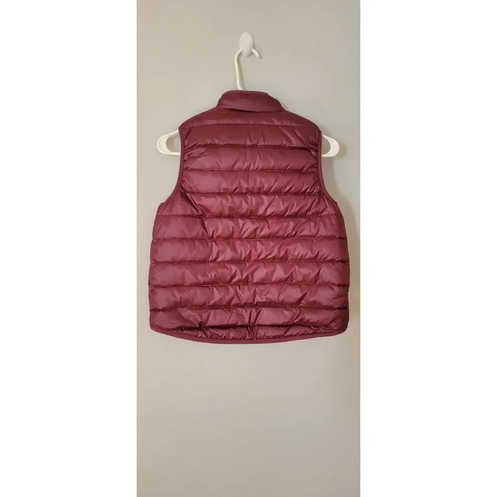 Girl's J.Crew Crewcuts purple pink fleece vest, size 12.
